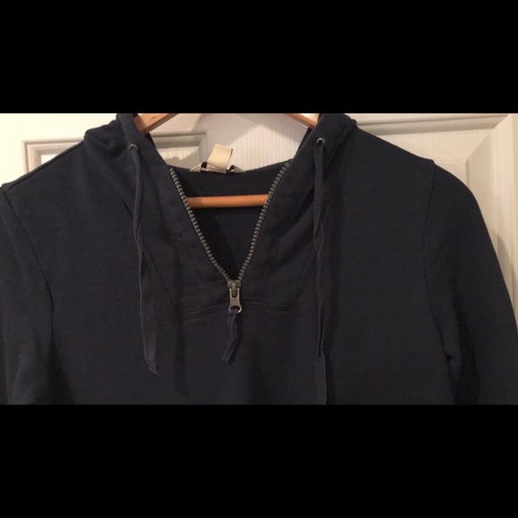 Navy Zip Up Hoodie - Picture 4 of 6